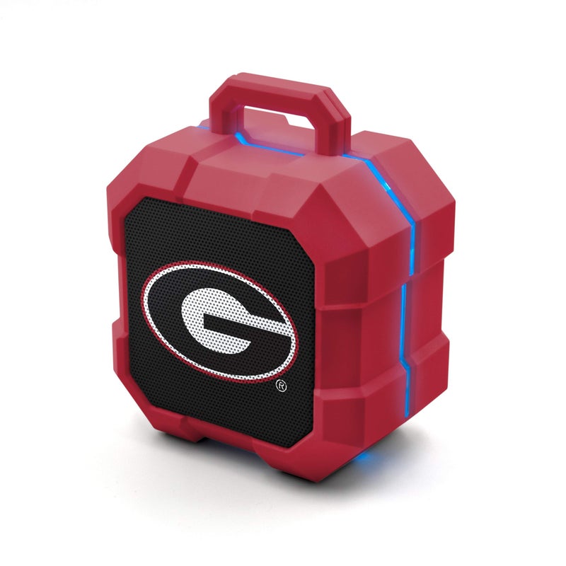 SOAR NCAA Shockbox LED Wireless Bluetooth Speaker, Georgia Bulldogs - Image 1